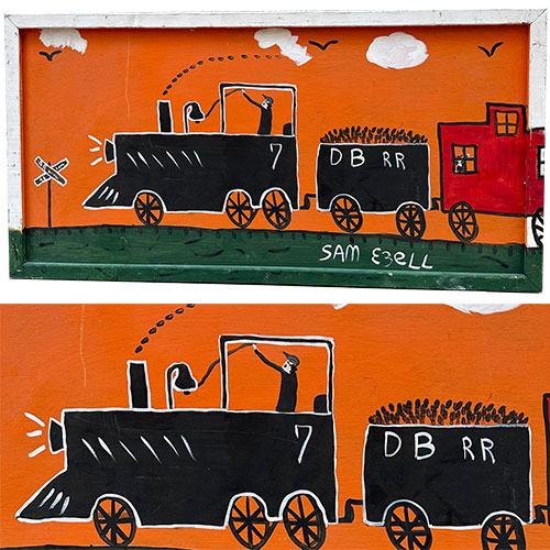 Sam Ezell 47x25 Train on Wood WP2613